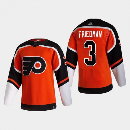 Philadelphia Flyers Mark Friedman 3 2020-21 Reverse Retro Authentic Shirt - Mannen